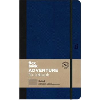 Flex Book Notebook Özel Seri Adventure Not Defteri 17x24 Esnek Kapaklı Royal Blue Çizgisiz 192 Sayfa