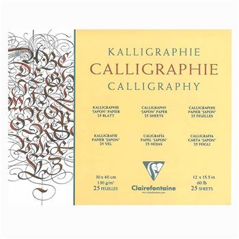 Clairefontaine Calligraphy Blok 30x40cm 130gr 25YP CL96440