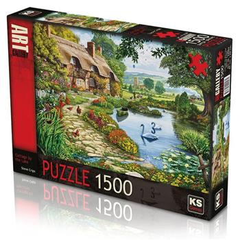 KS Games Cottage By The Lake 1500 Parça Puzzle 22007