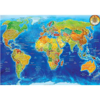 KS Games World Political Map 1500 Parça Puzzle 22011