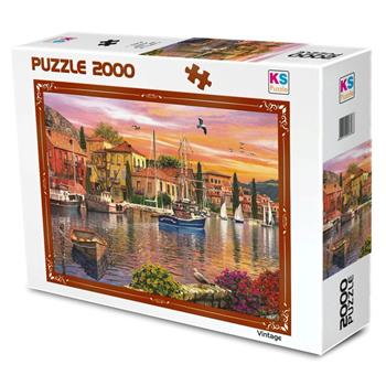 Ks Games 2000 Parça Harbour Sunset Puzzle 11308