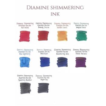 Diamine 50ml Shimmering Dolma Kalem Mürekkebi  Purple Pazzazz