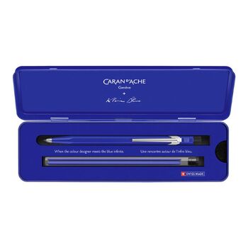 Caran d'Ache 849 + Klein Blue Fix Pencil Mekanik Kalem 2.00mm 2020 Limited Edition 22.648