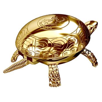 El Casco Dorado Kaplumbağa Şans Zili Kağıt Ağırlığı Altın M-700-L