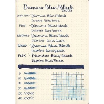 Diamine Dolma Kalem Mürekkebi Blue Black 80 ml