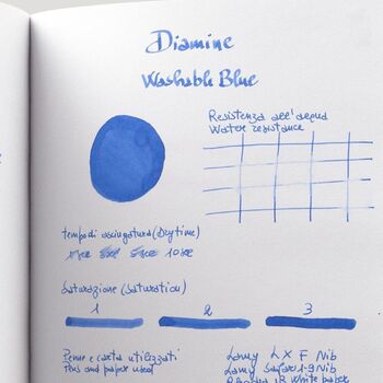 Diamine Dolma Kalem Mürekkebi Washable Blue 30 ml