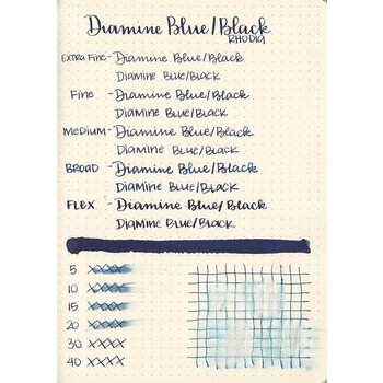 Diamine Dolma Kalem Kartuş Blue Black  6'lı