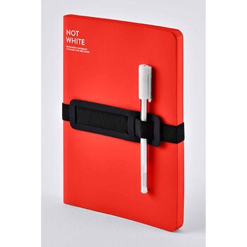 Nuuna Defter Not Whİte Light RED Large 55218