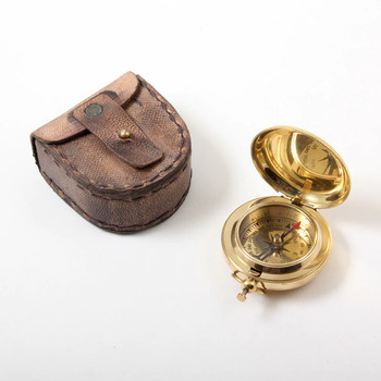 Icapra Antique Cep Pusulası Stanley London Altın Çapa