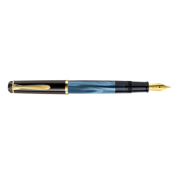 Pelikan Klasik M200 Dolma Kalem Mavi-Siyah Extra Fine Uç