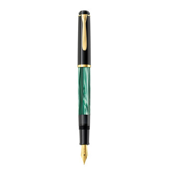 Pelikan Klasik M200 Dolma Kalem Yeşil-Siyah Bold Uç