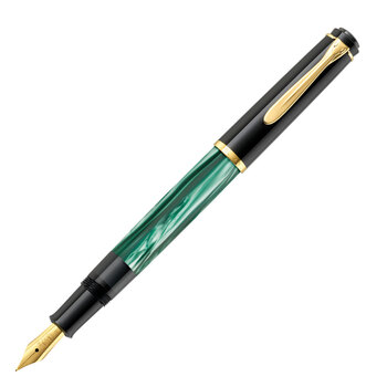 Pelikan Klasik M200 Dolma Kalem Yeşil-Siyah Fine Uç