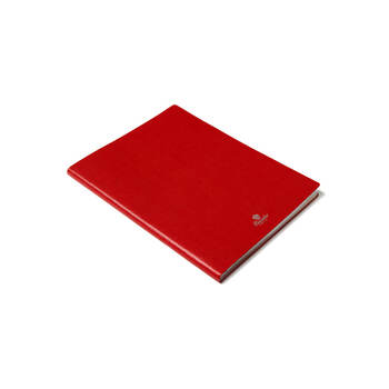Pineider Milano Notebook 19x25 cm Rosso Silver CNL1S099108601