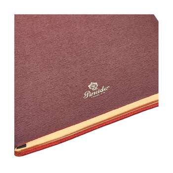 Pineider Milano Notebook 19x25 cm Wine Red Gold CNL1S099108378