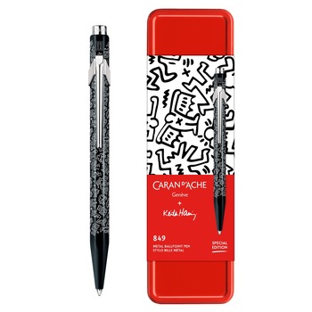 Caran d'Ache 849 Keith Haring Tükenmez Kalem Siyah Special Edition 849.223