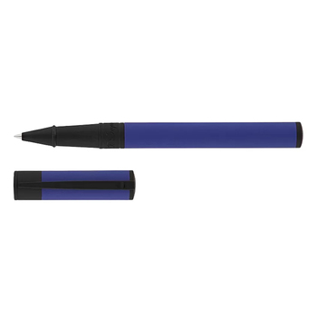 S.T. Dupont D-Initial Roller Kalem Matte Black & Blue 262002