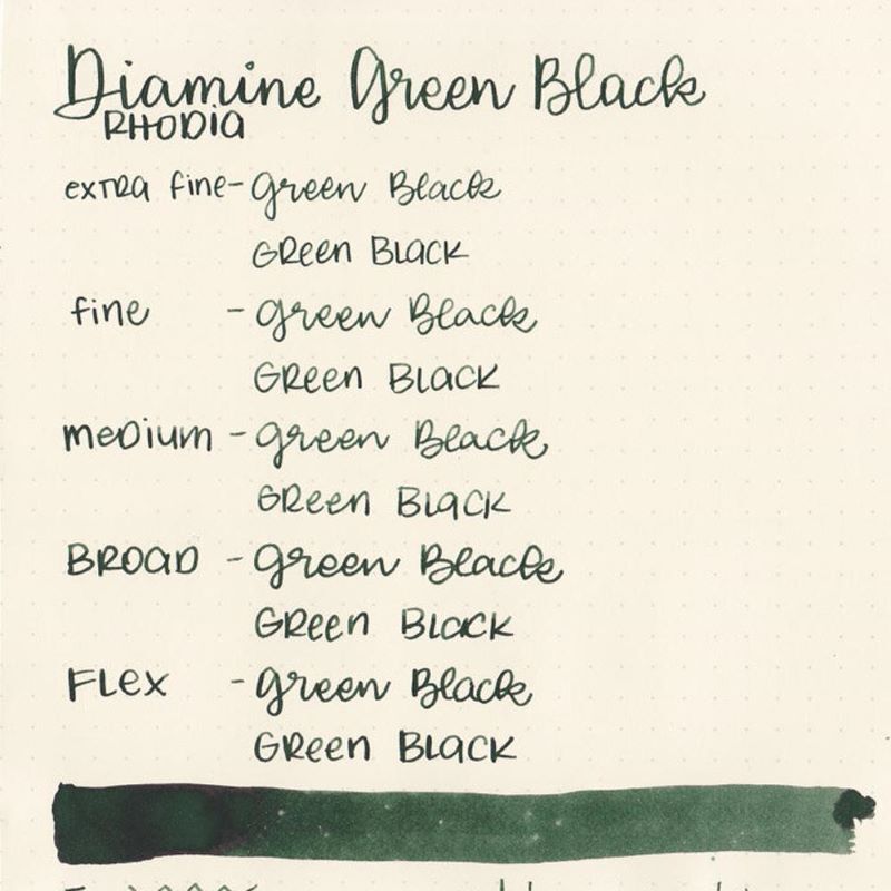 Diamine Dolma Kalem Mürekkebi Green Black 30 ml