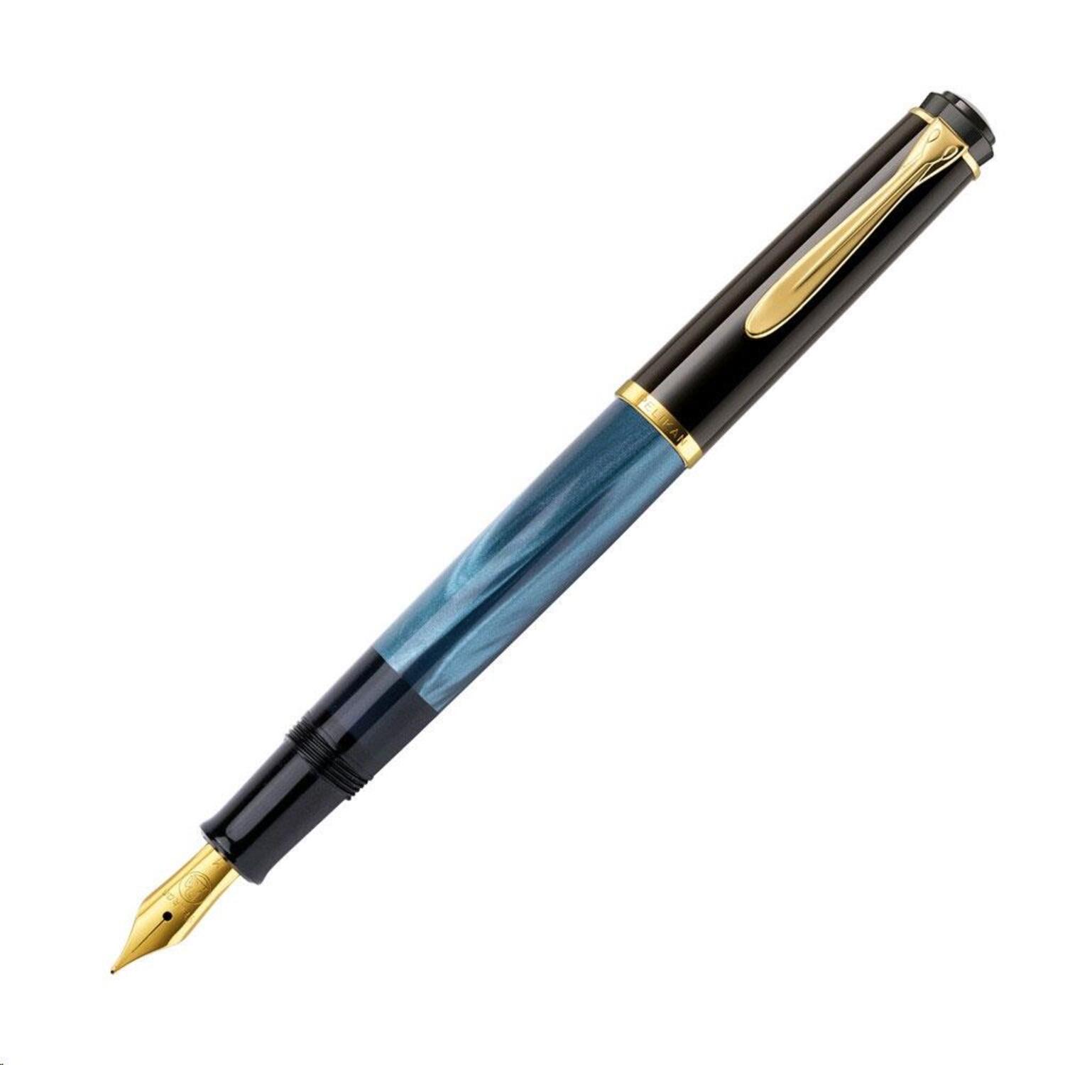 Pelikan Klasik M200 Dolma Kalem Mavi-Siyah Medium Uç