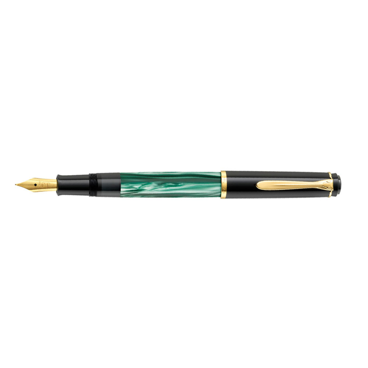 Pelikan Klasik M200 Dolma Kalem Yeşil-Siyah Medium Uç