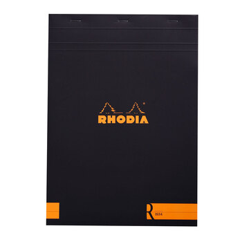 Rhodia Bloknot A4 Siyah Çizgili Karton Kapak 70yp 182012