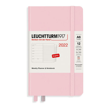 Leuchtturm1917 Weekly Planner + Notebook Powder A6 363781 2022 Ajanda