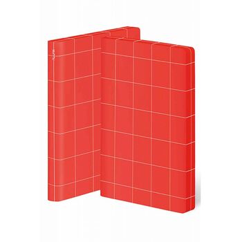 Nuuna Defter Graphic BREAK THE GRID RED Large 55225