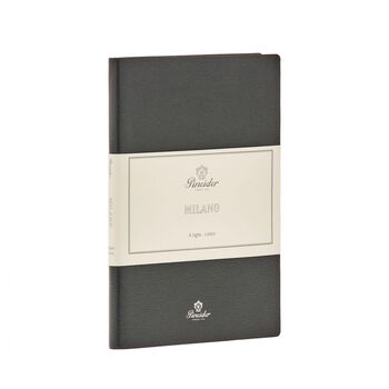Pineider Milano Notebook 9x14 cm Night Black Silver CNS1S099106379